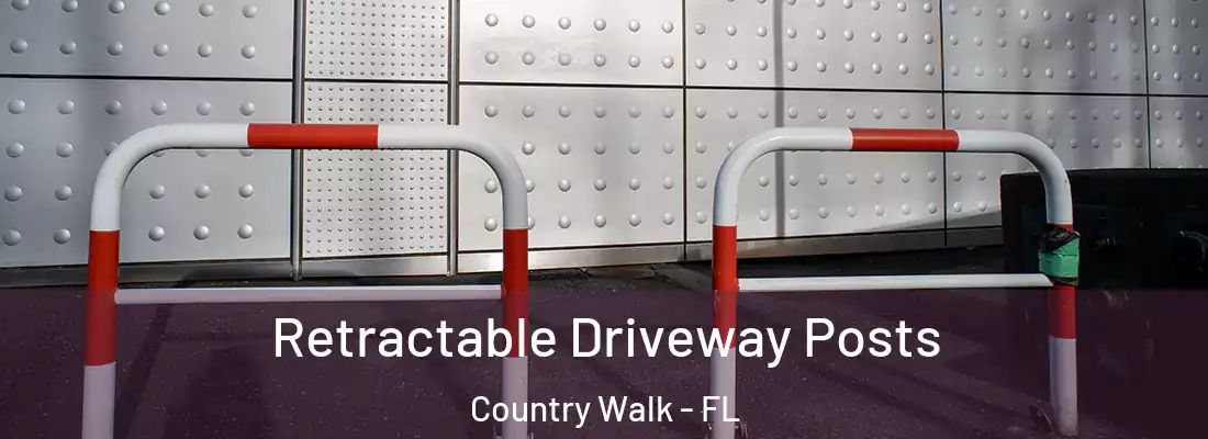 Retractable Driveway Posts Country Walk - FL